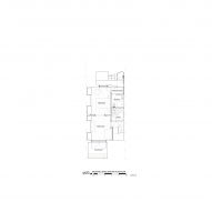 Lower floor plan of A Cloistered House by Turner Architects