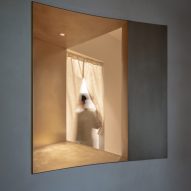 Windows provide views into spa rooms