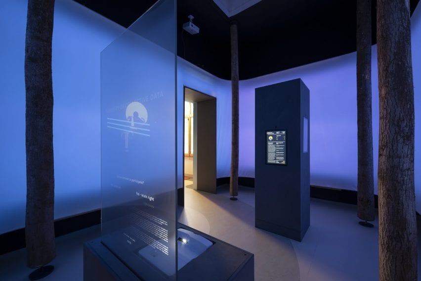 An interactive exhibition space in the British Pavilion