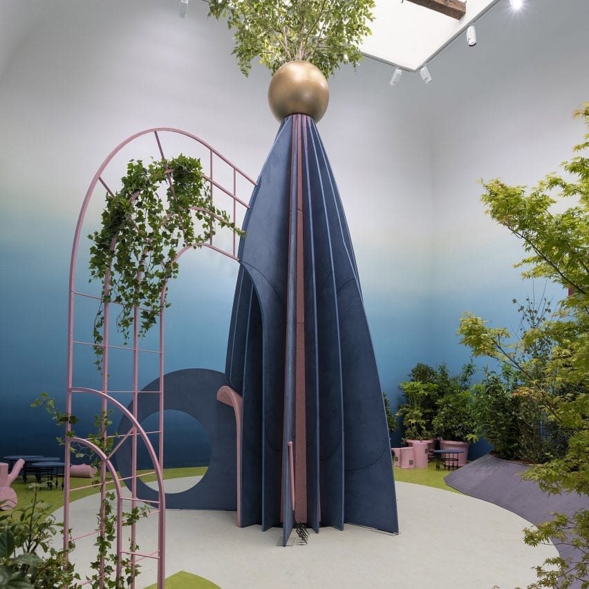 A garden-like installation in the British Pavilion