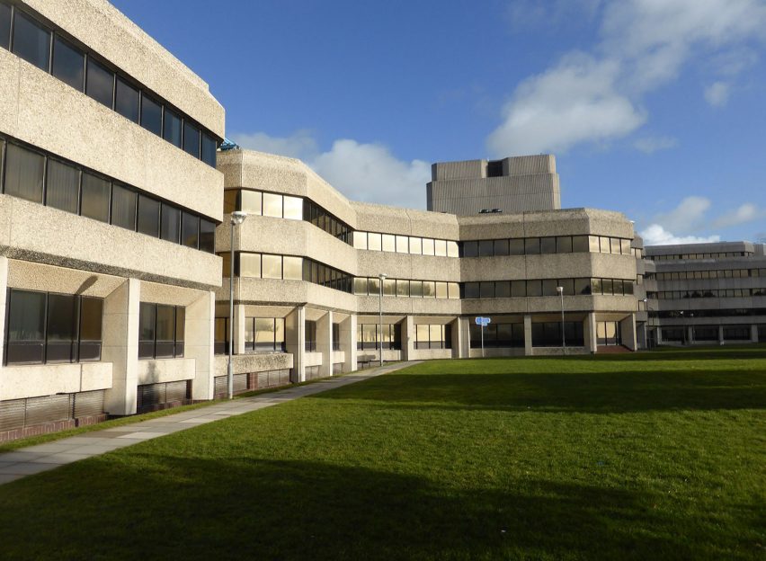 The brutalist Swansea Civic Centre