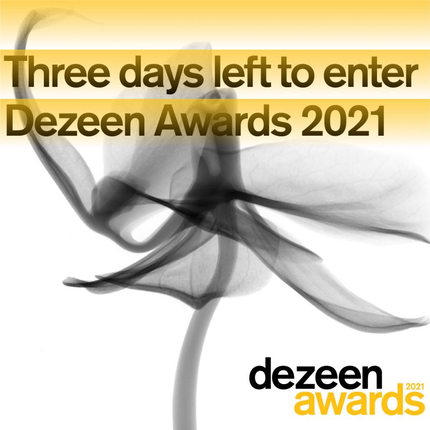 Only three days left to enter Dezeen Awards 2021