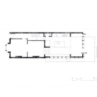 Ground floor plan of Concrete Plinth House