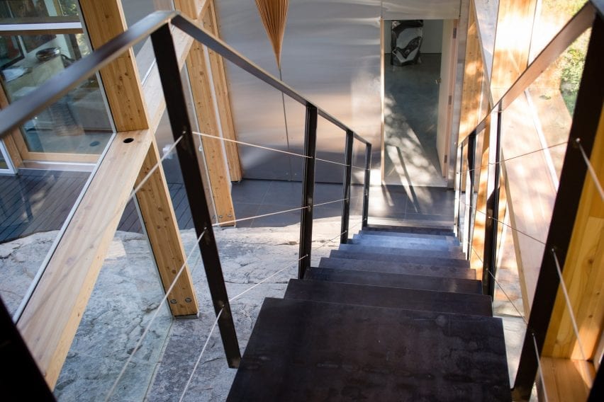A stair volume is also built into the bedrock 