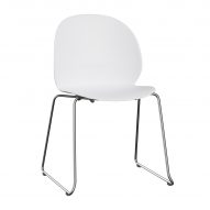 White chair by Nendo for Fritz Hansen
