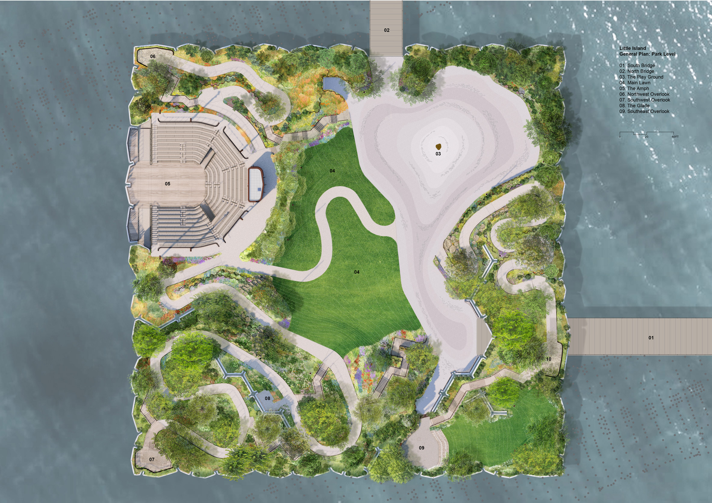 Little Island park and theatre by Thomas Heatherwick opens in New York