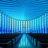 Inuce illuminates Chinese church with giant blue stained-glass window