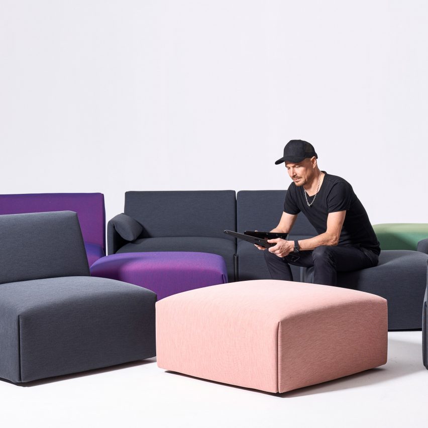 Stefan Diez's Costume sofa for Magis is designed to "rethink the traditional sofa system"