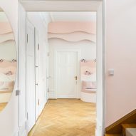 Pale pink walls