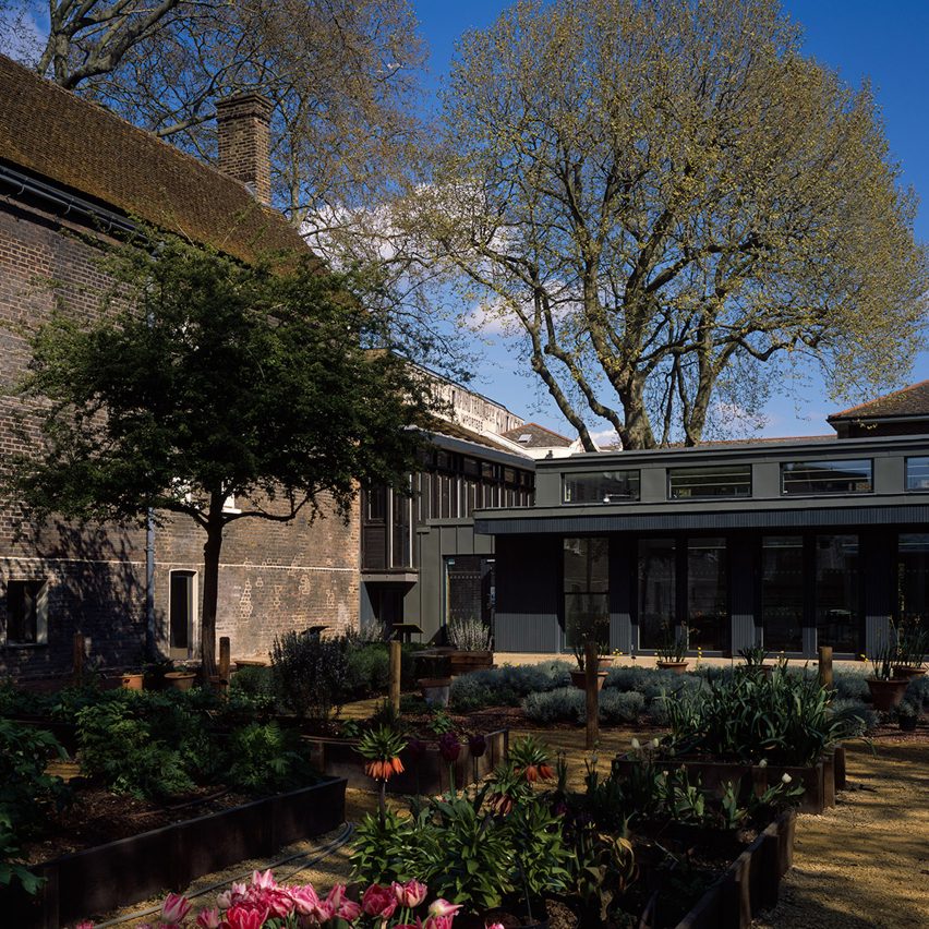 A garden at the Museum of the Home in London
