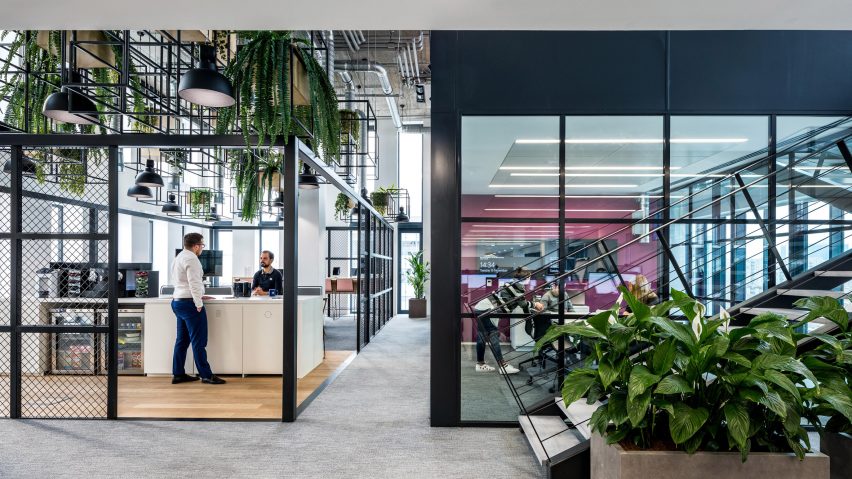 An interior of a tech hub in Budapest by Perkins&Will