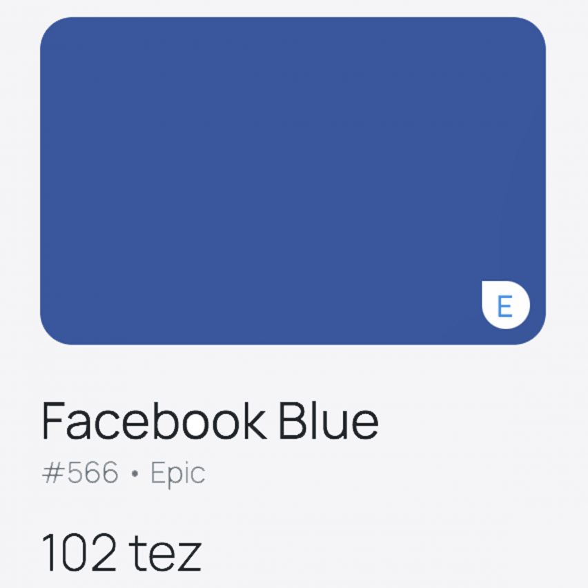 Facebook Blue on TzColors by AirGap 