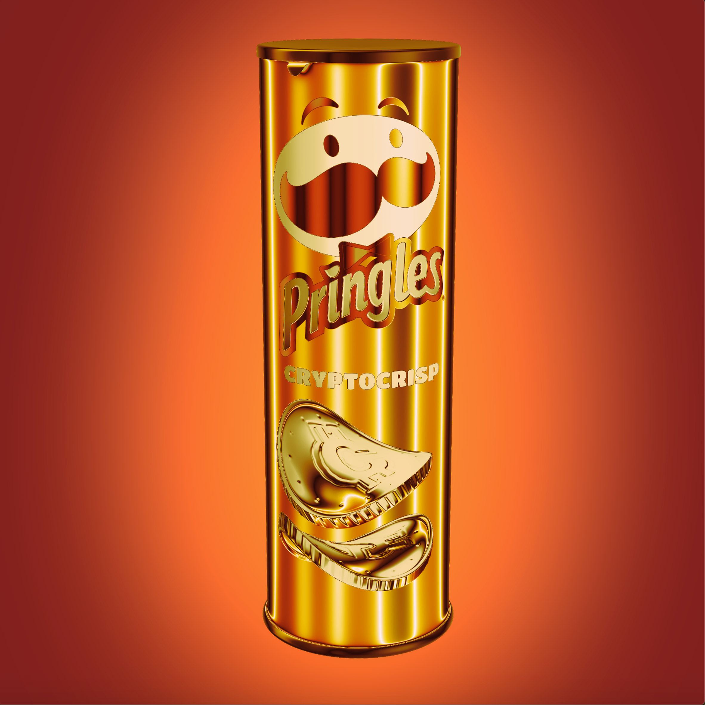 CryptoCrisp graphic by Pringles and 
