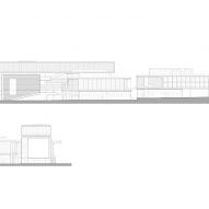 Elevations of Pingshan Art Museum by Vector Architects