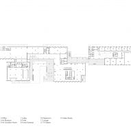 Second floor plan of Pingshan Art Museum by Vector Architects