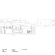 Fifth floor plan of Pingshan Art Museum by Vector Architects
