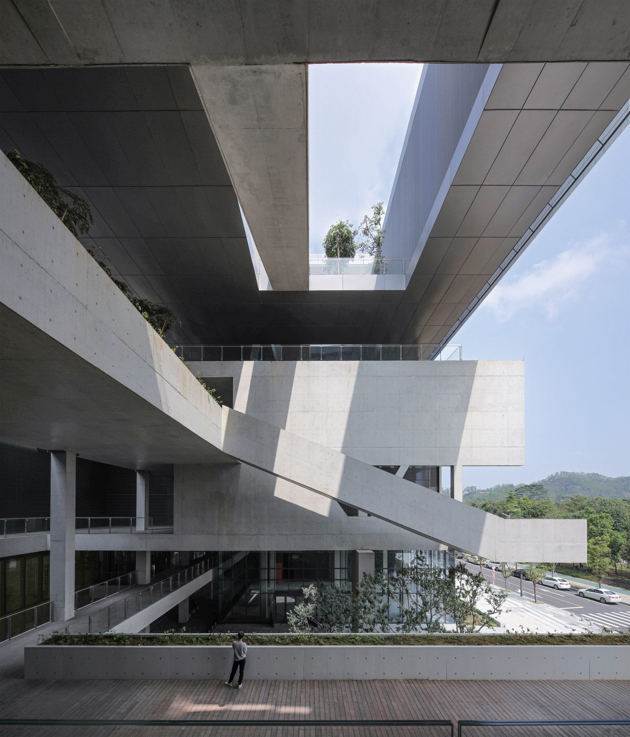 Terrrace of Pingshan Art Museum by Vector Architects