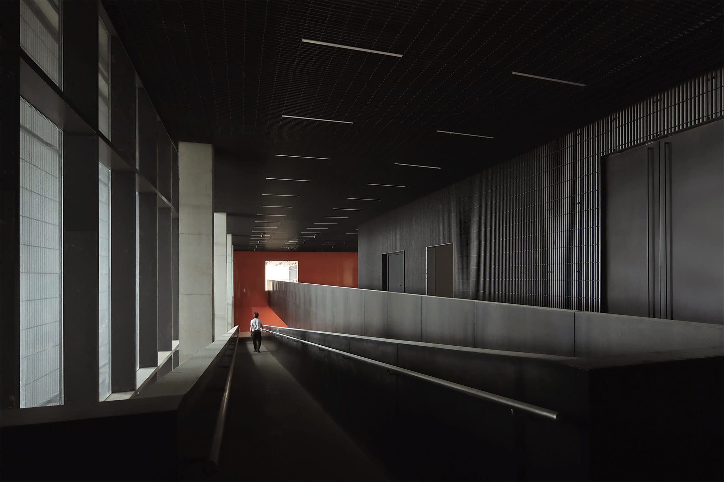 Interior of Pingshan Art Museum by Vector Architects