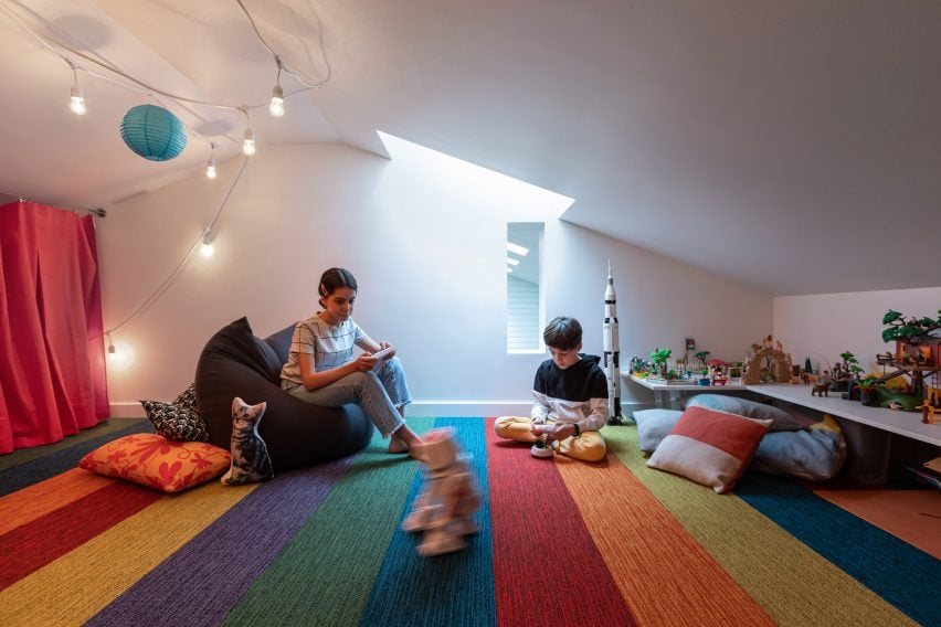 RSAAW converted the property's attic into a cosy playroom