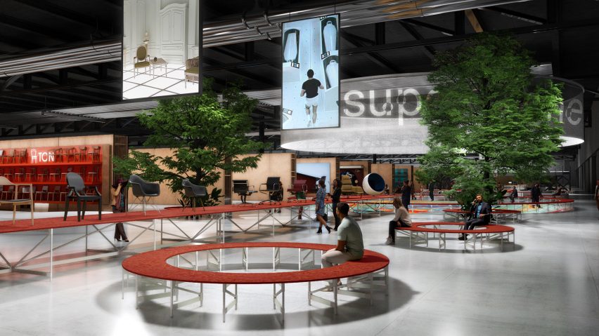 Visuals of Supersalone plans by Stefano Boeri for Salone del Mobile