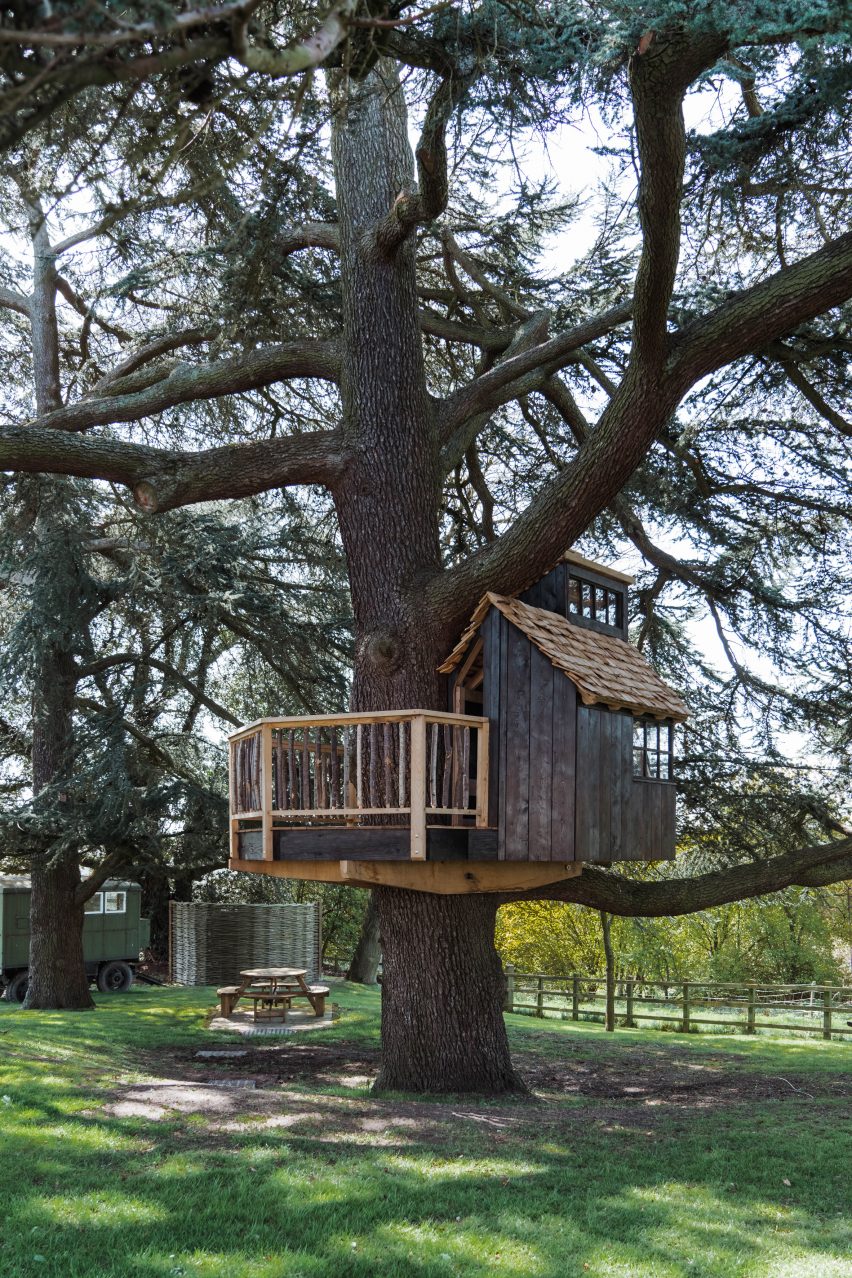 Treehouse by Sebastian Cox in the English countryside