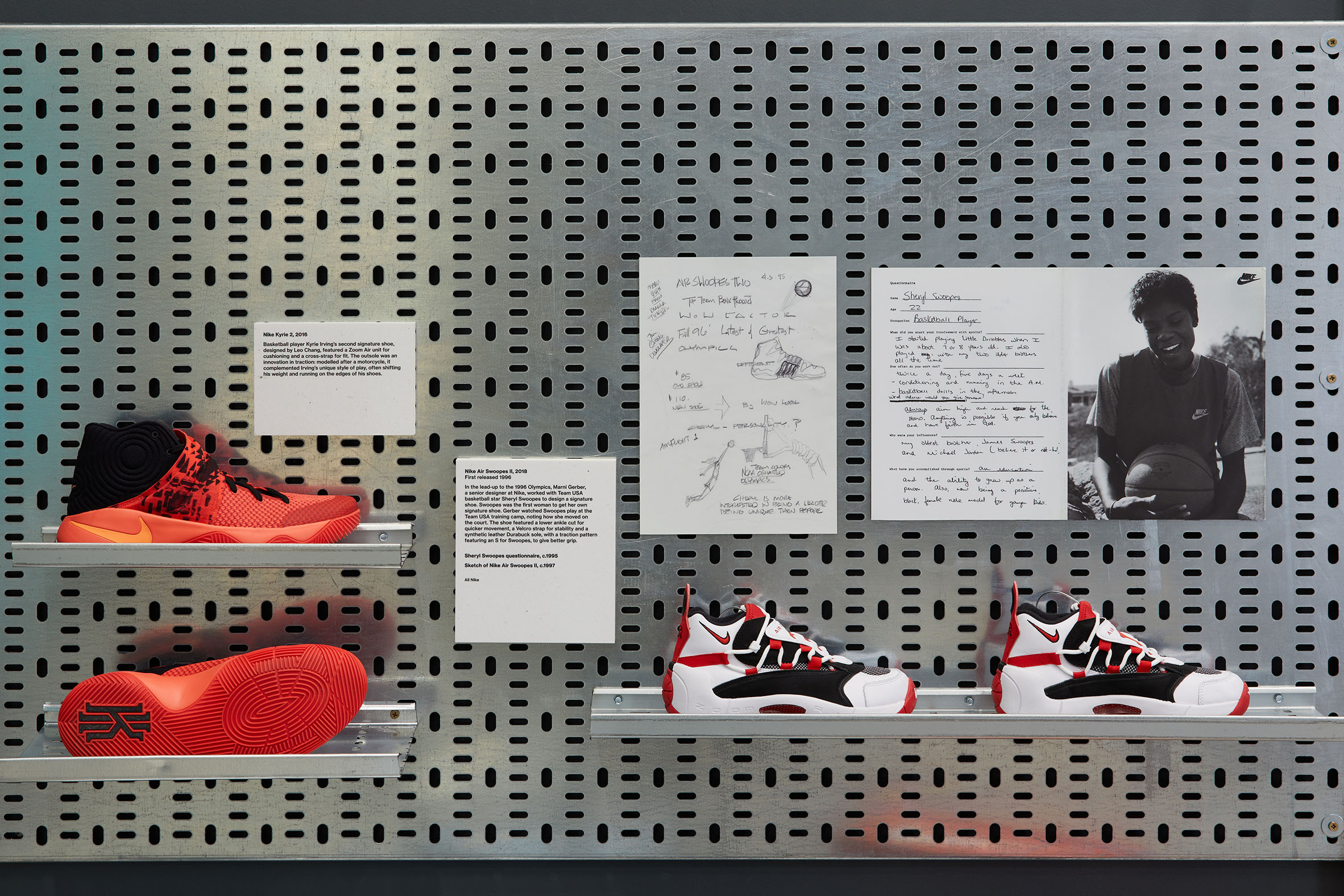 View within Performance section feature Nike Kyrie 2 and Nike Air Swoopes II