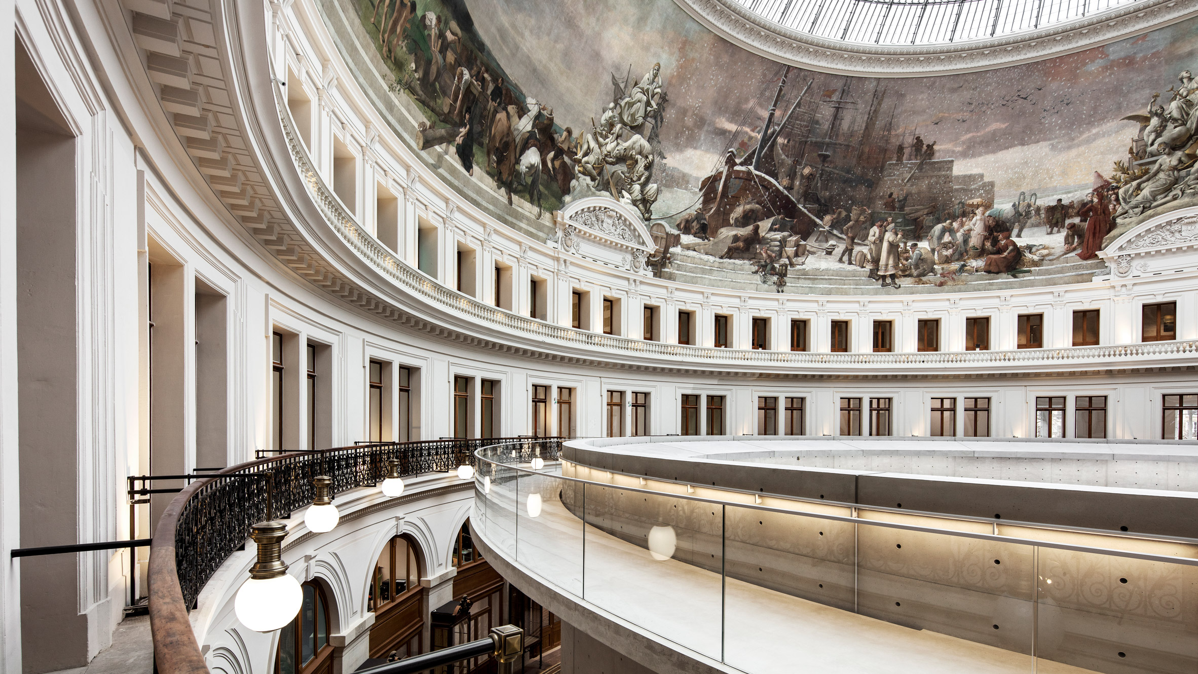 Interior view of the restored and redesigned rotunda