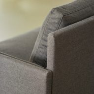 Detailing on a modular Total sofa by Part & Whole