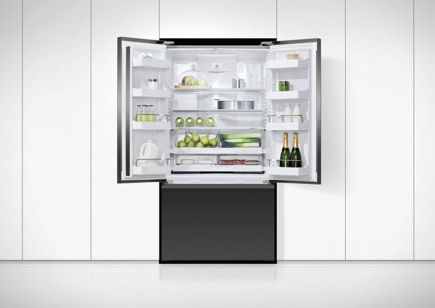 Freezer kulkas pintu Prancis oleh Fisher & Paykel