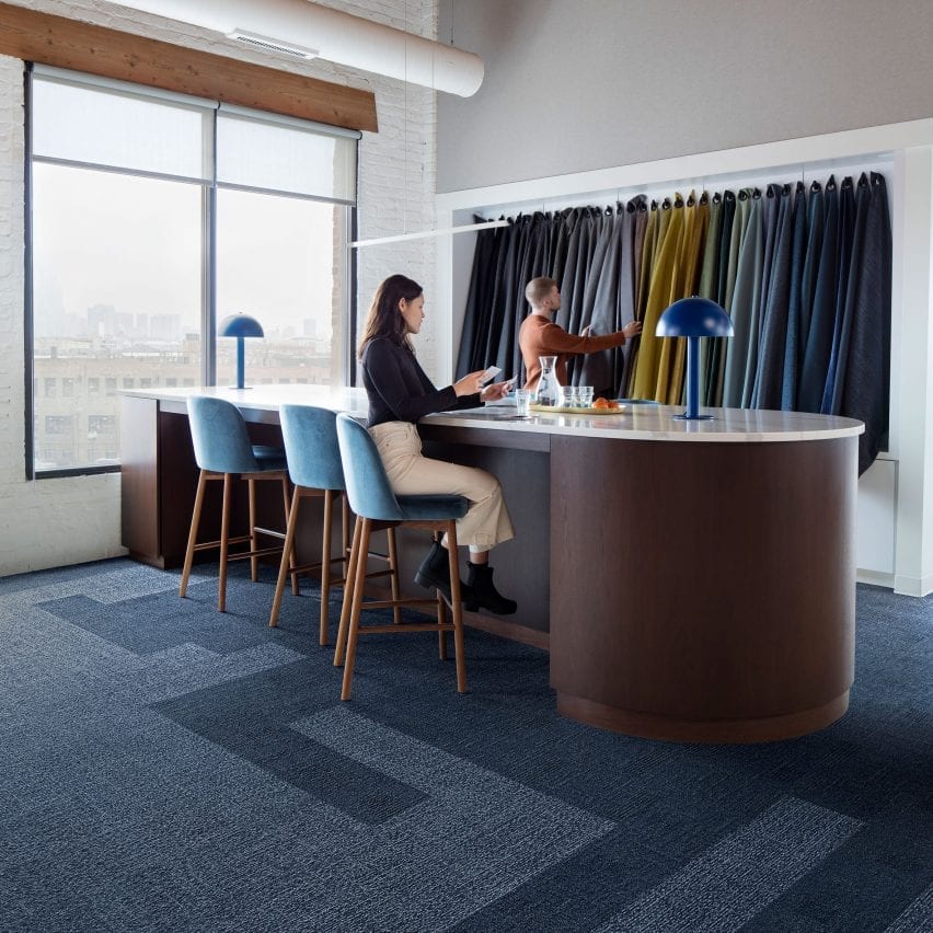 Embodied Beauty carpet by Interface in indigo