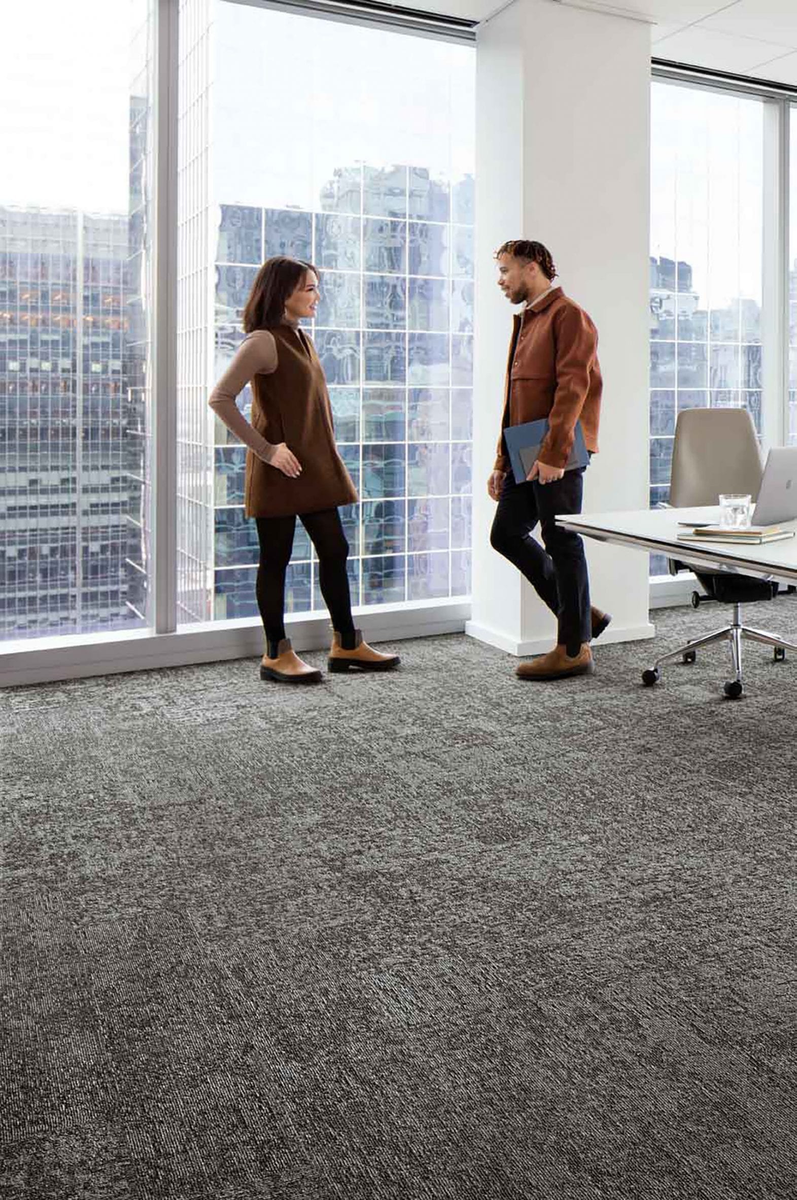 Embodied Beauty carpet by Interface in ash