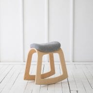 Muista balancing chair by Aurimas Lazinkas