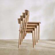 The chairs can be stacked
