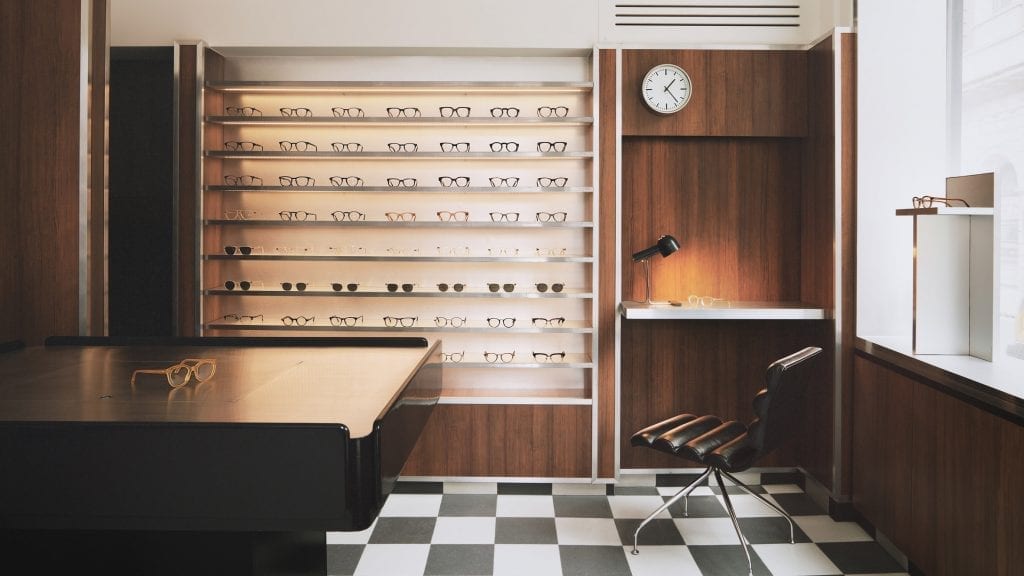 Child Studio’s store for eyewear brand Cubitts is inspired by sex venues