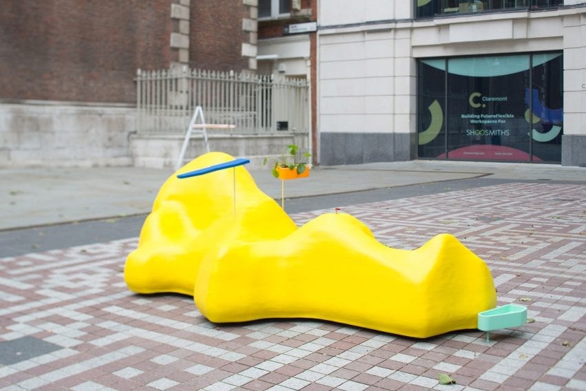 The Friendly Blob bench in London