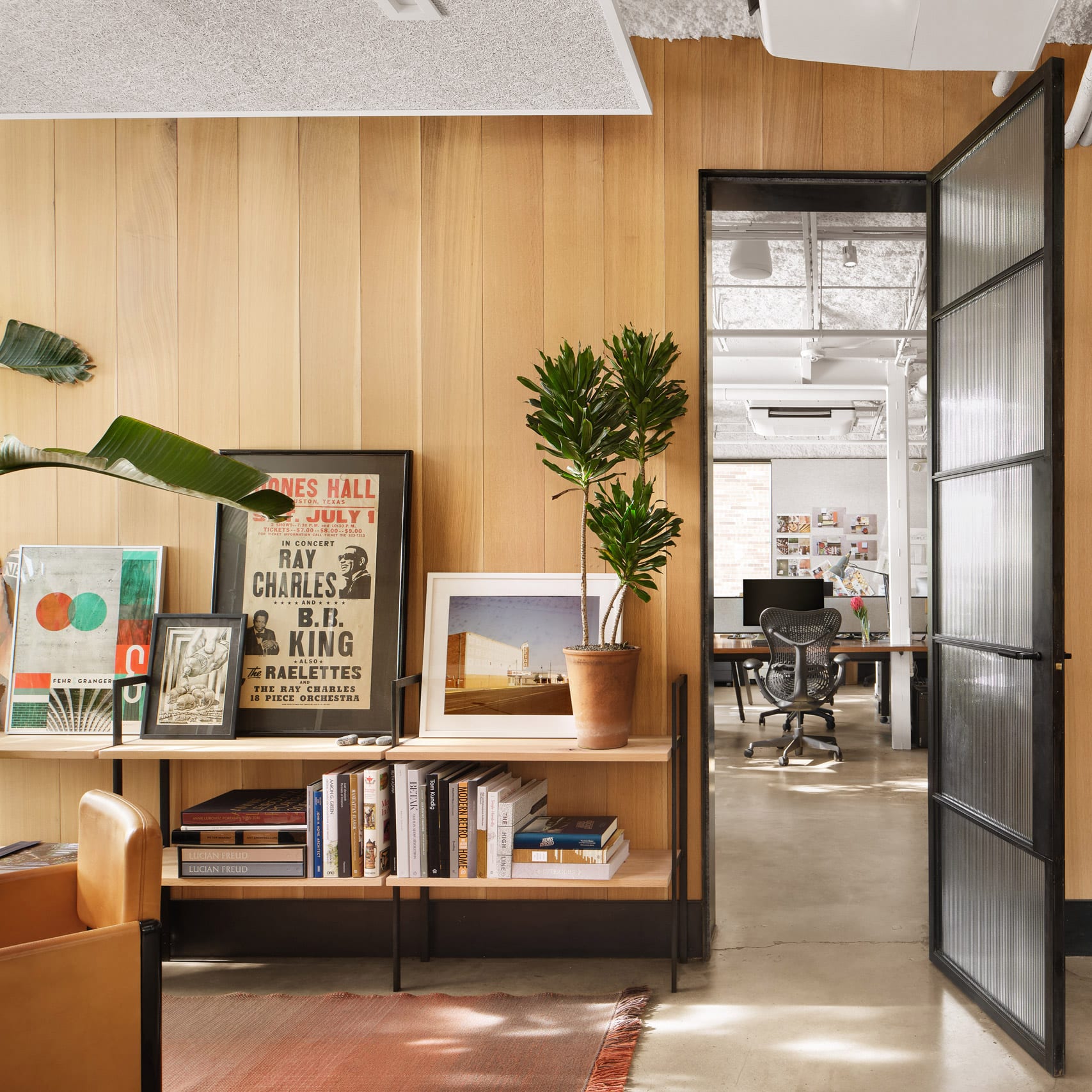 Wood-panelled office in Texas