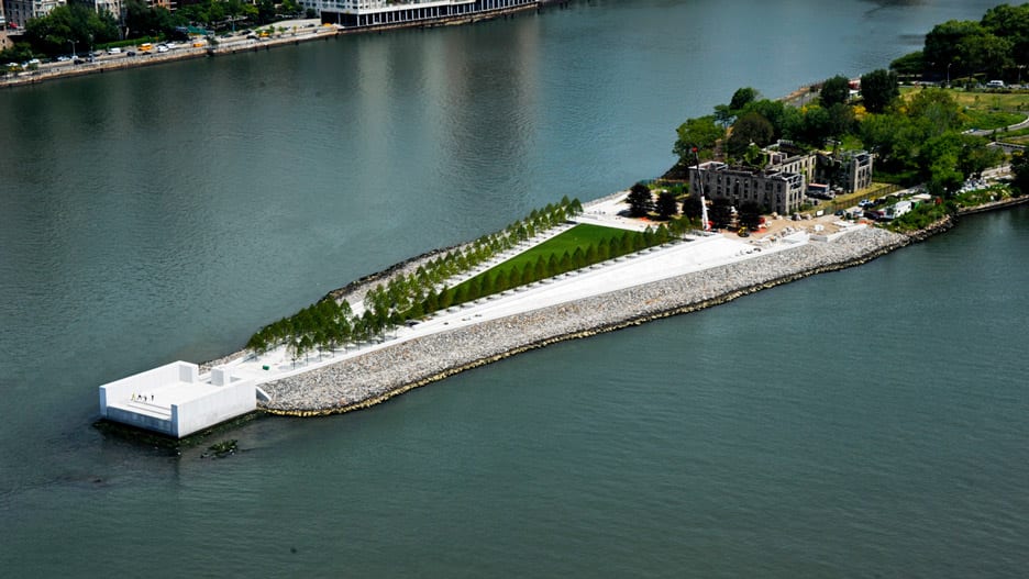 Four Freedoms Park in New York, USA, by Louis Kahn