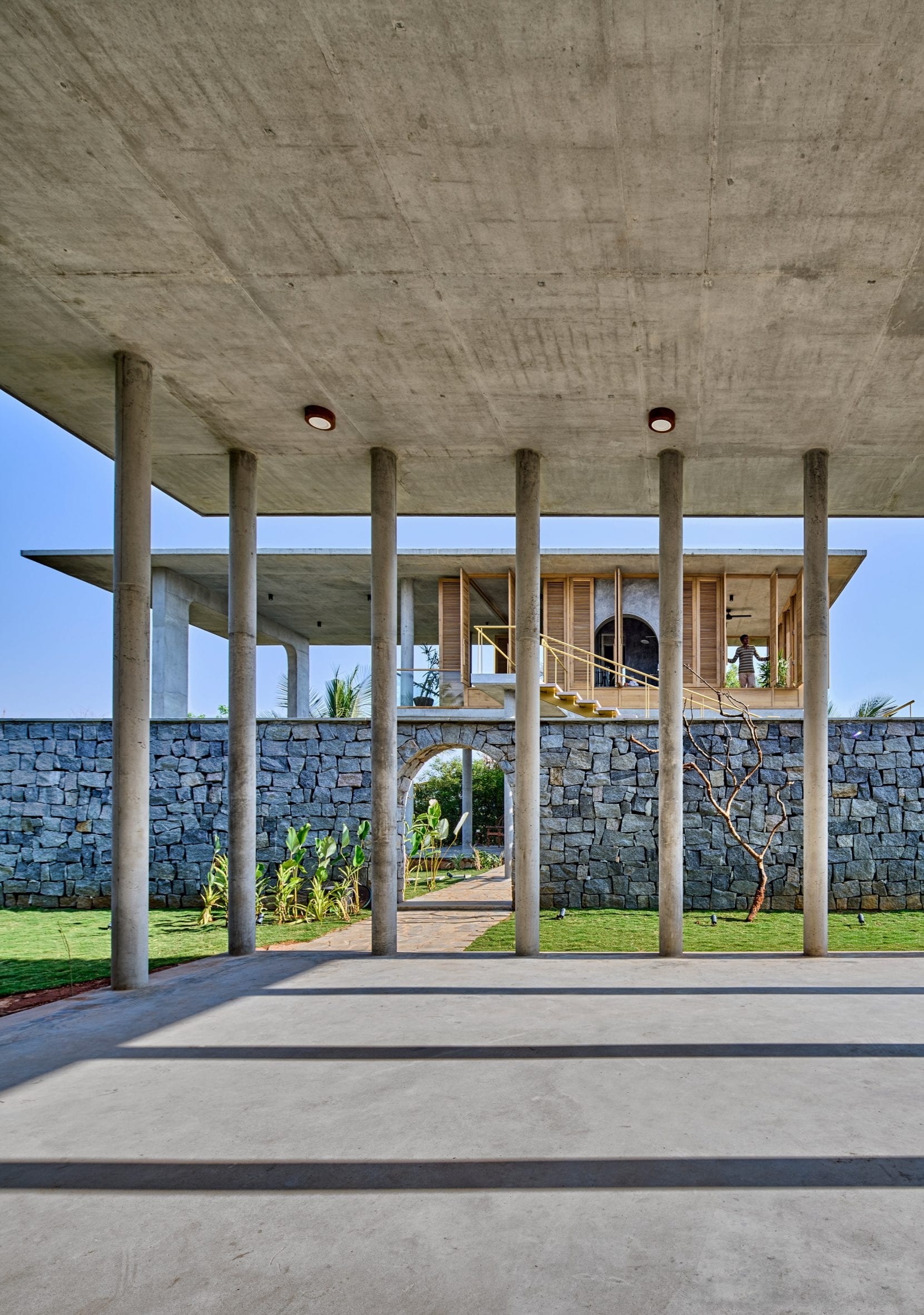 Pavilion of Ksaraah house in Bangalore by Taliesyn