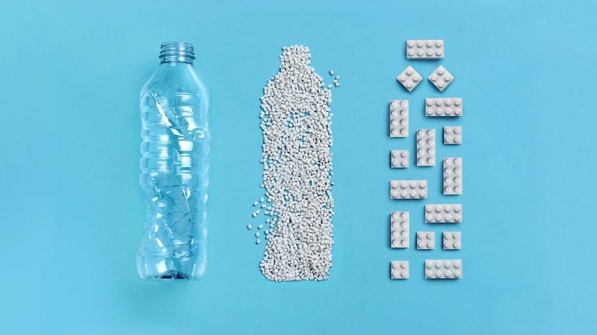 Batu bata lego PET daur ulang