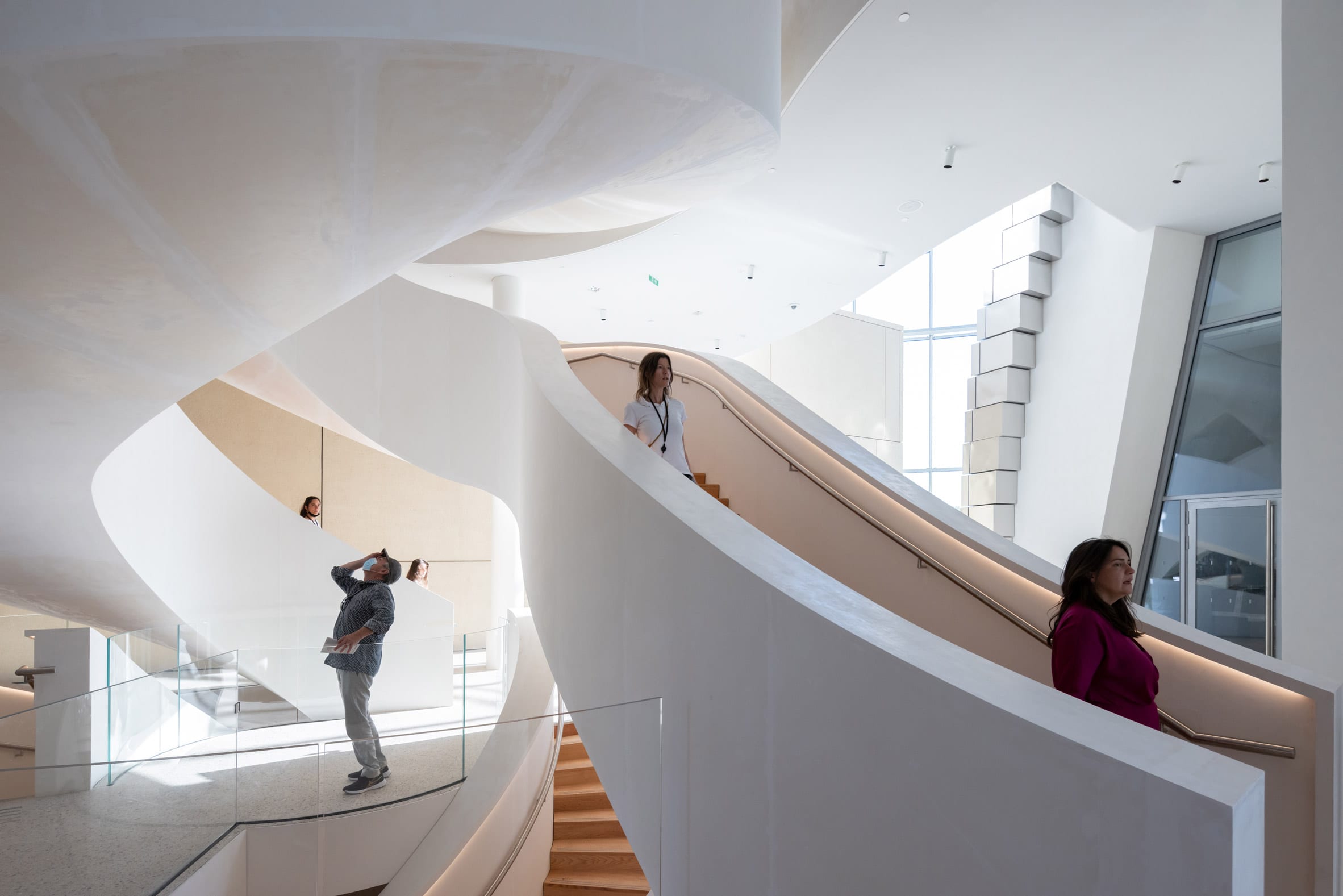Interior of The Tower by Frank Gehry