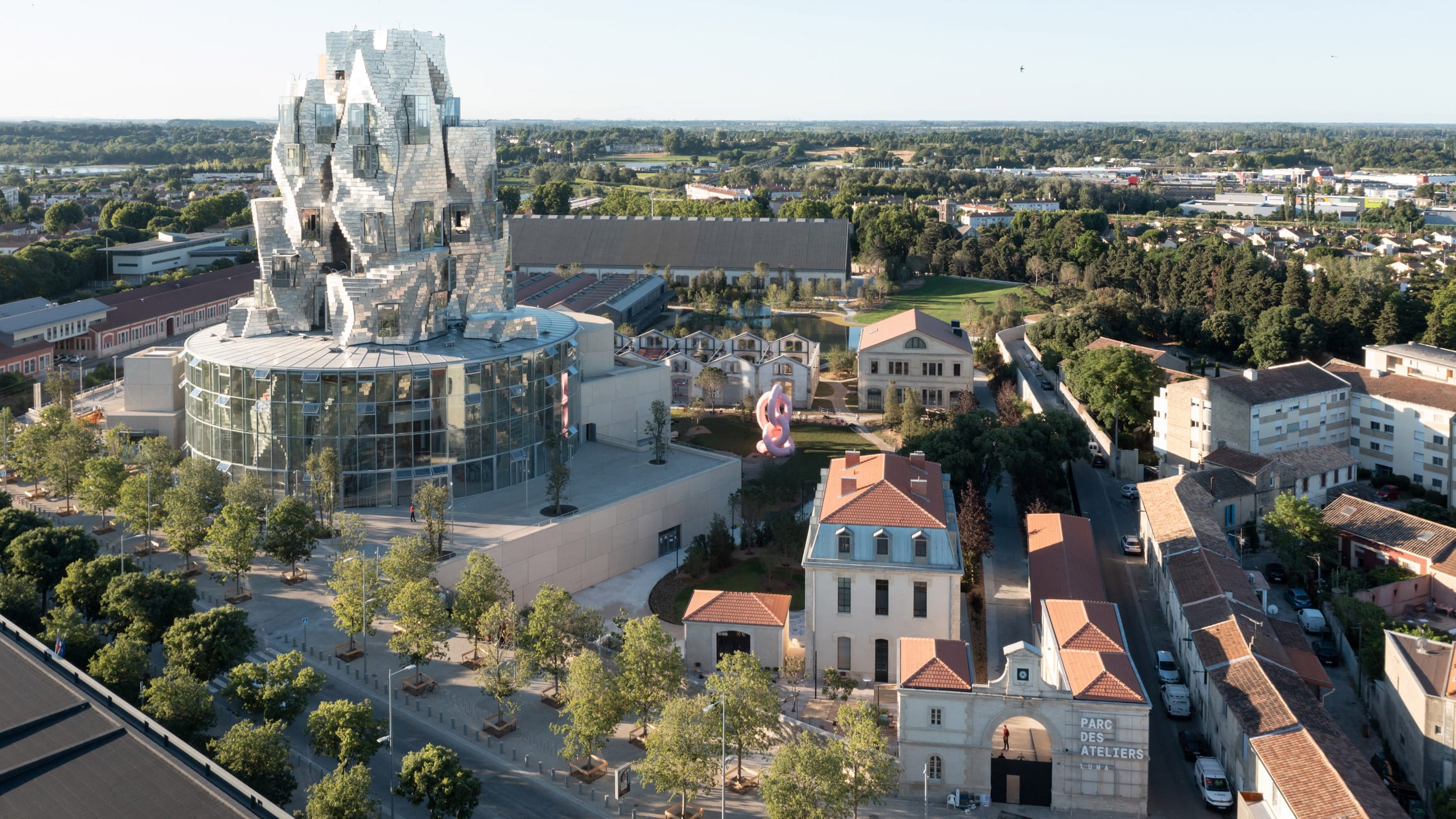 frank gehry-designed tower takes shape at LUMA arles in france