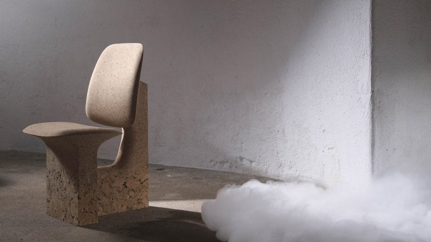 Burnt Cork chair by Noé Duchafour-Lawrance