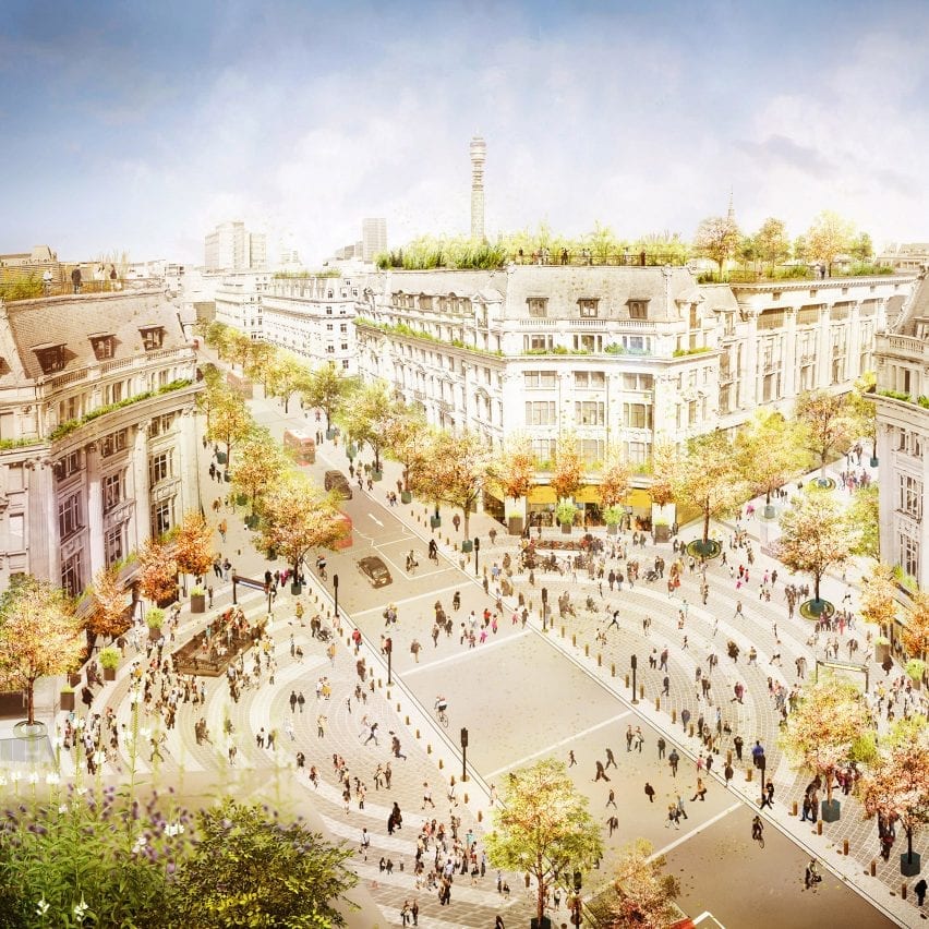 Transformation of Oxford Circus into pedestrianised piazzas will "create rival to Times Square"