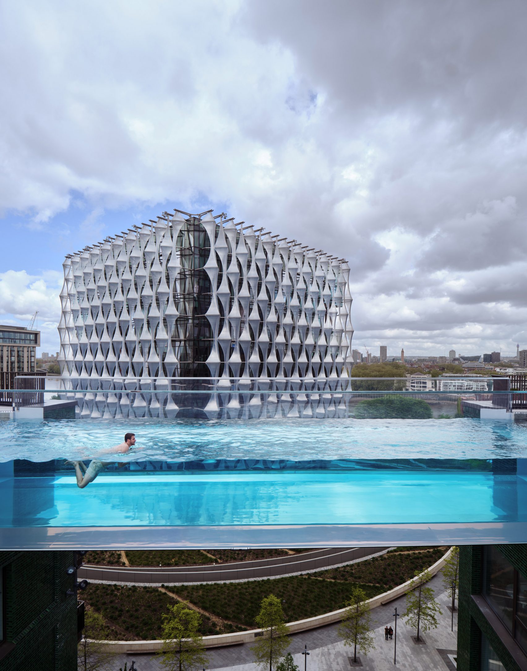 Transparent Sky Pool provides 