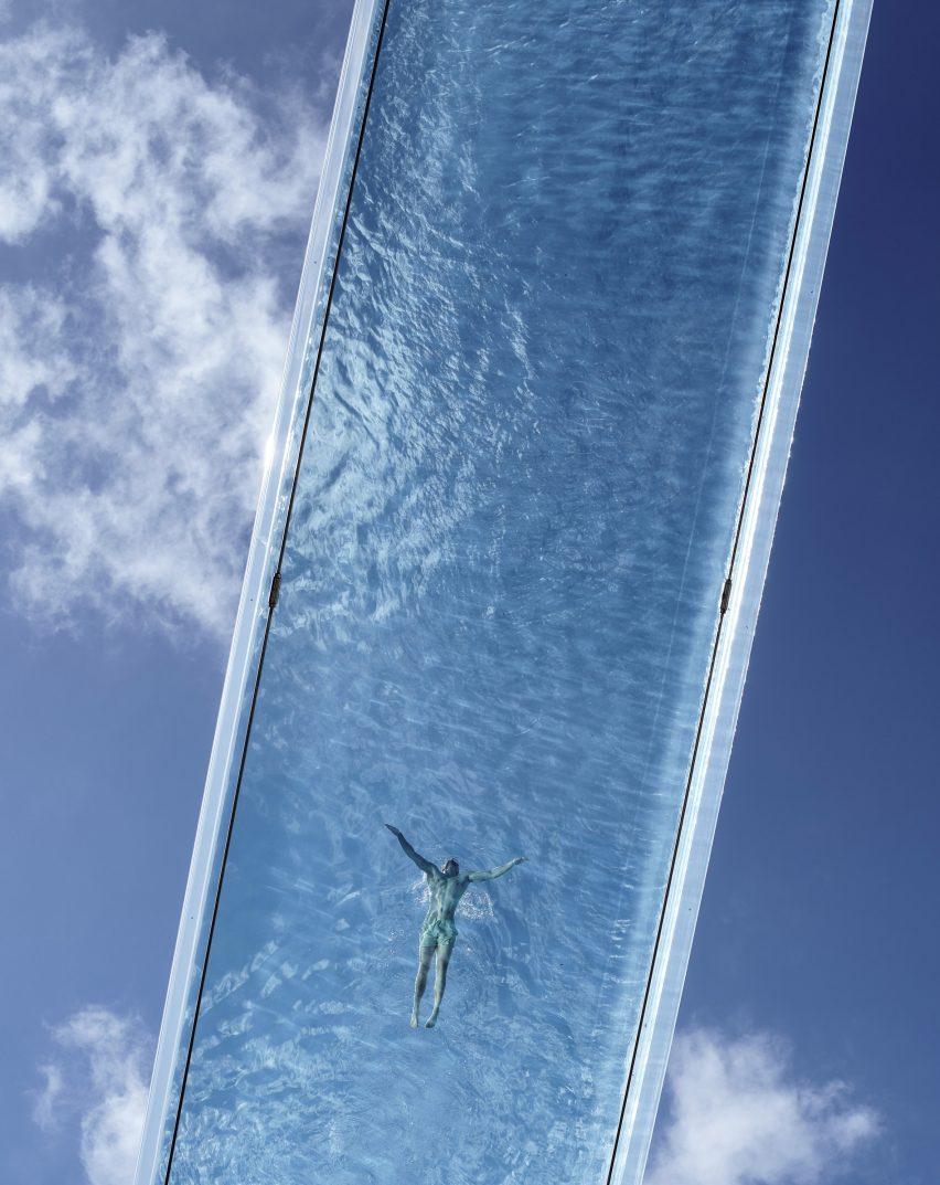 See-through pool in London