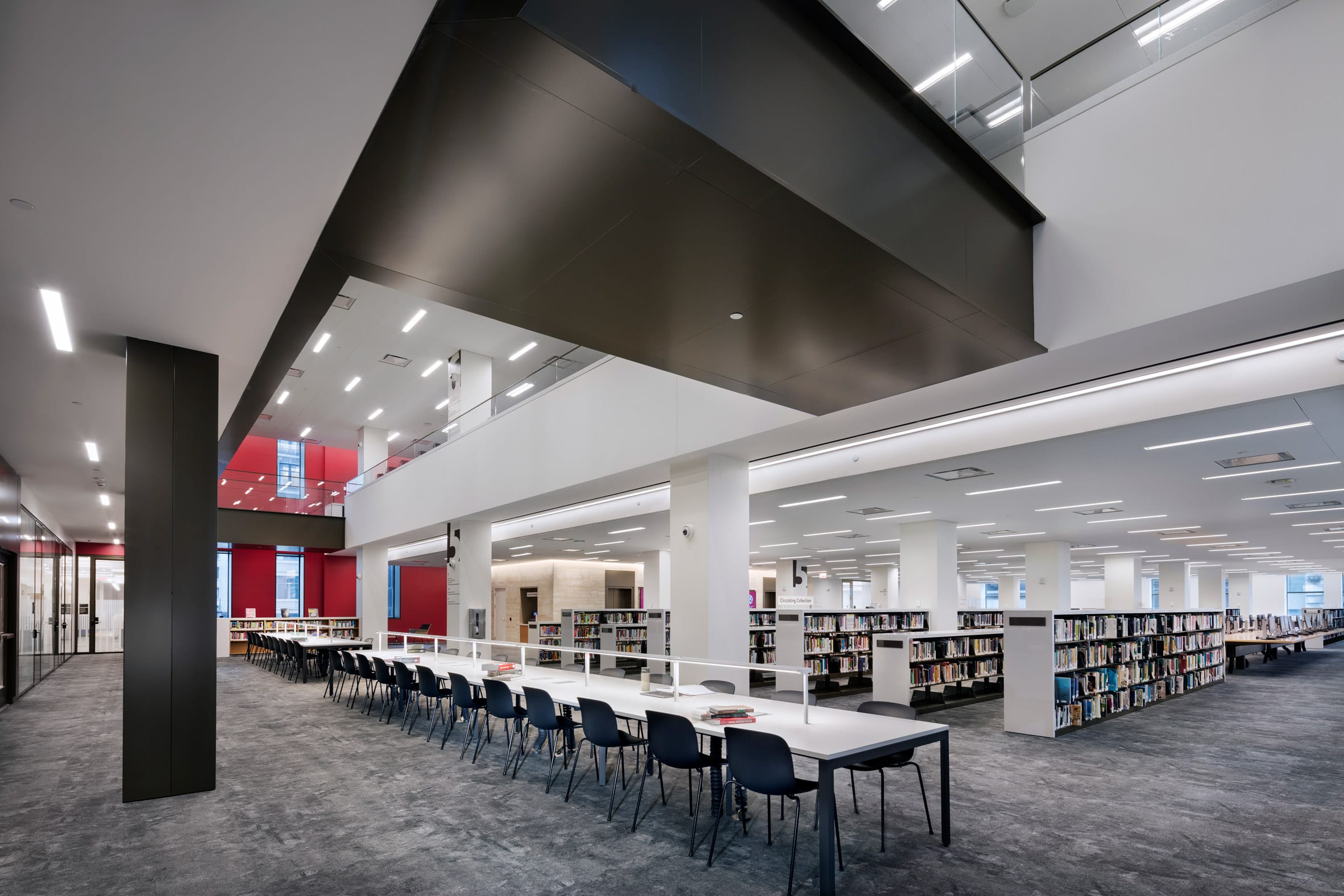 Interior of the Stavros Niarchos Foundation Library in New York