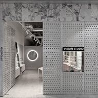 Studio Edwards conceals "jewel-like" eyewear store behind perforated aluminium facade