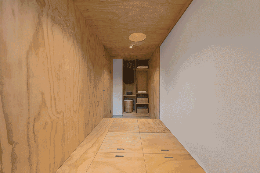 Inside of modular plywood unit in post-war Beijing apartment 