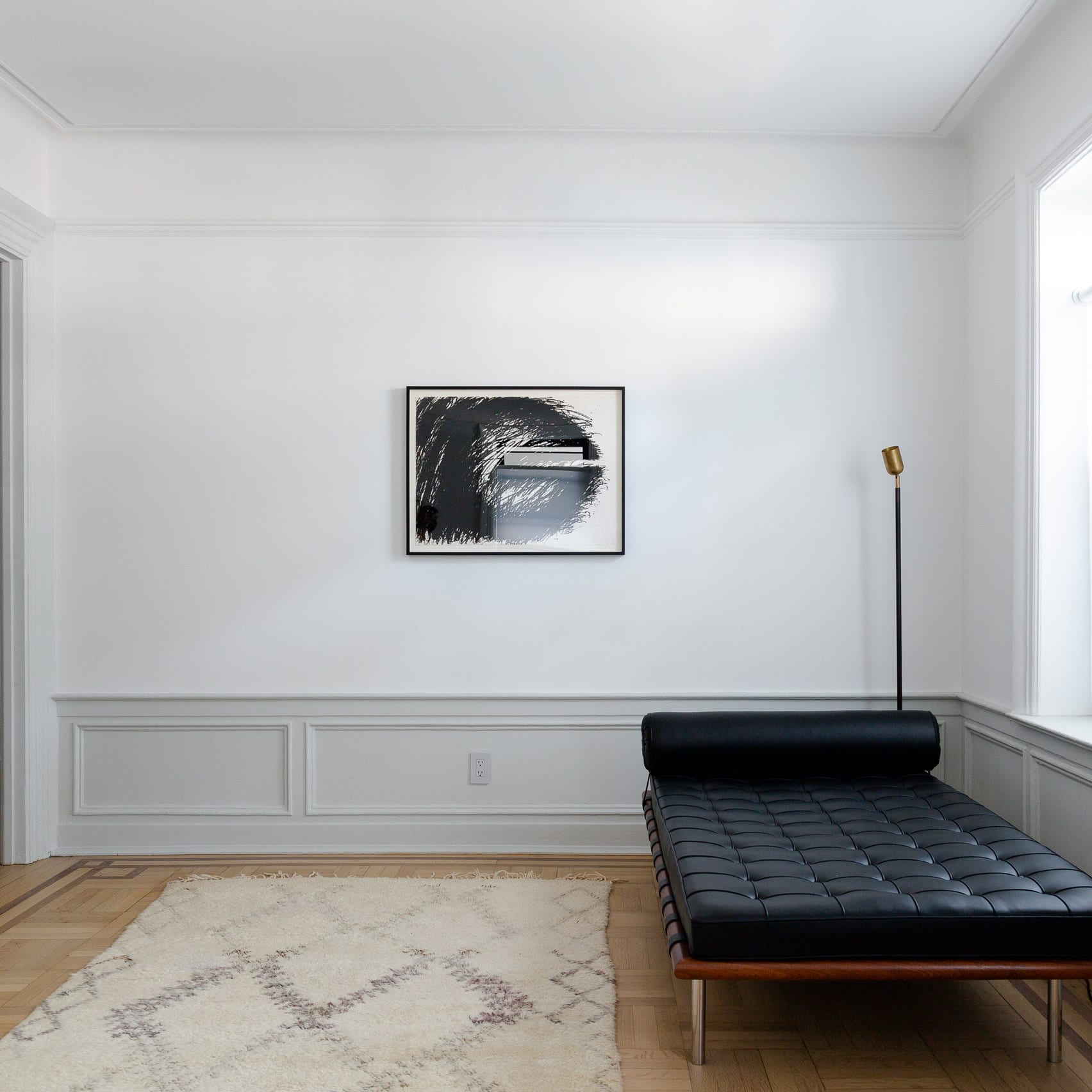 Office with Mies van der Rohe Barcelona daybed