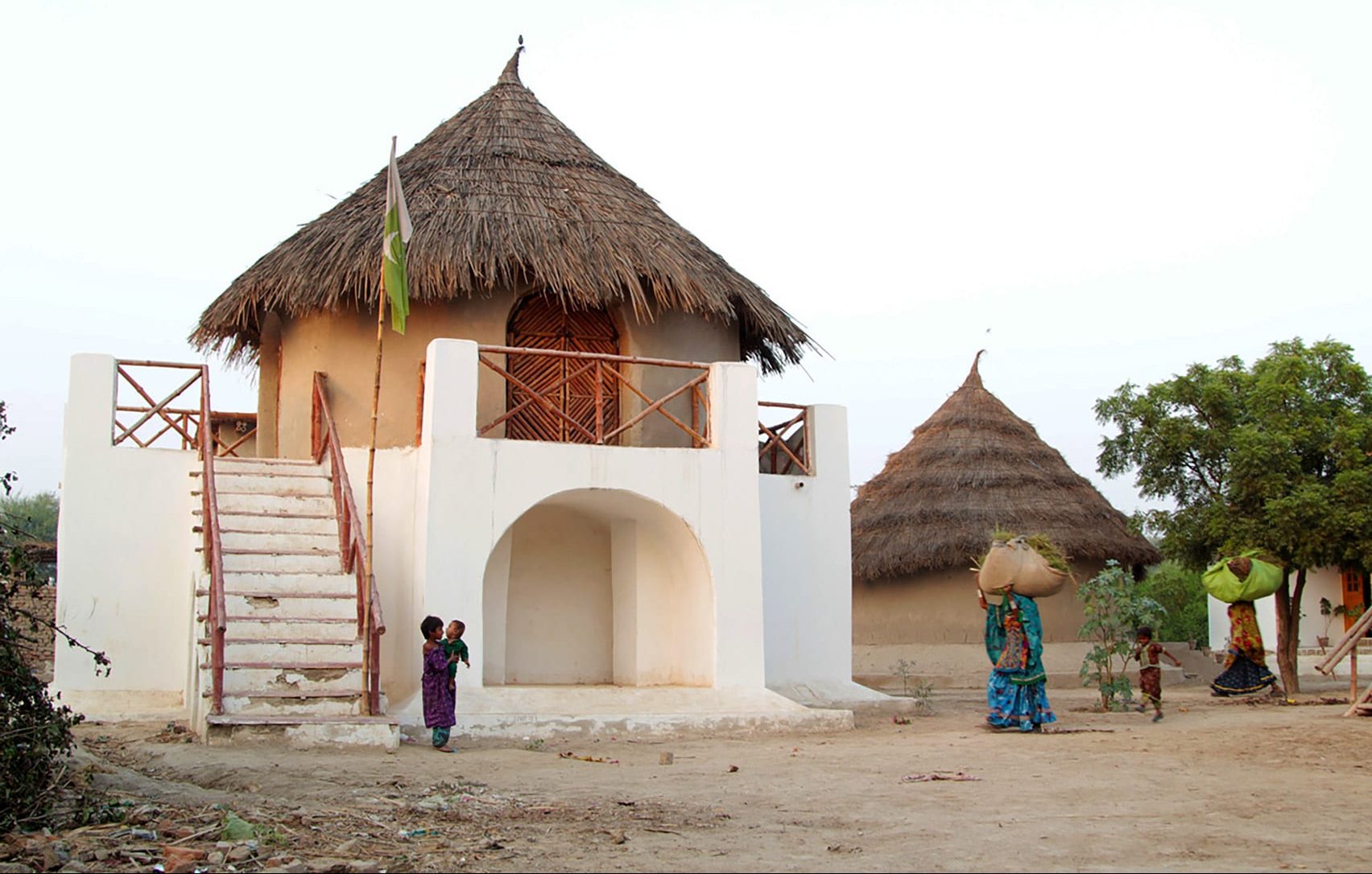 Two-storey village school by Yasmeen Lari